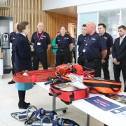 Prince Anne paid a special visit to firefighters in Southampton on Thursday