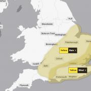 Yellow warning for wind issued by the Met Office