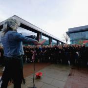 The Buskerteers Choir flash mob at Whiteley Shopping Centre