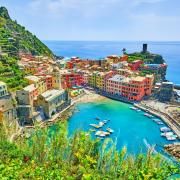 The cliff-top town of Cinque Terre