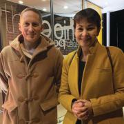 Ben Parry, Eastleigh MP hopeful, with Caroline Lucas