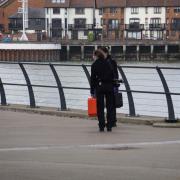 Police are on scene near Centenary Quay this morning