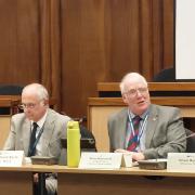 Gosport Regulatory Board Meeting March 27,  Right To Left Cllr Steve Hammond And Cllr Ricahrd Earle