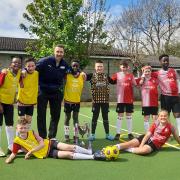 Former Premier League striker Glenn Murray visits Utilita Kids Cup finalists in Southampton