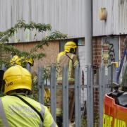 Firefighters at warehouse in Southampton