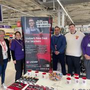 Members of USDAW at Sainbury's in Lordshill