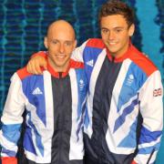 Pete Waterfield, left, and Tom Daley