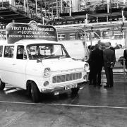 The very first Ford Transit built in Southampton
