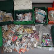 Legal high drugs seized by police.