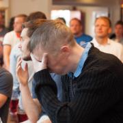 England fans despair in The Saints pub in Millbrook