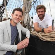 TV star Matt Baker and Iain Percy OBE open the PSP Southampton Boat Show