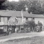 The newborn's body was found hidden in Southampton Common behind the Cowherd's Pub, pictured in the 1920s