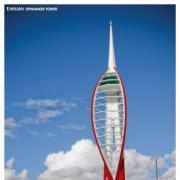 Portsmouth’s great tower in Saints stripes? Cute