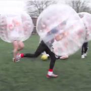 VIDEO: Bubble football