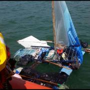 Sailor 'lucky to be alive' after trying to cross Solent in homemade raft