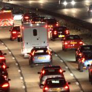 Motorway shut following rush hour smash