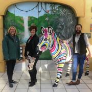 from left to right: Marwell project manager Kirstie Mathieson, interior designer Karen Chapman.and artist Jasen Barker, (54025575)