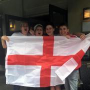 England fans in Southampton today