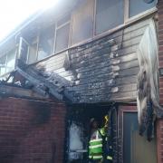 Firefighters tackling house blaze