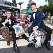 PHOTOS: Applemore College pupils arrive at their prom in style (featuring a goat)