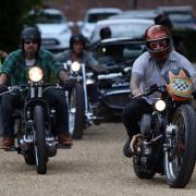 PHOTOS: Motorbike entrance at Sholing Technology College prom