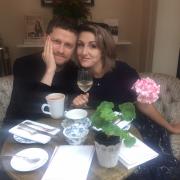 Stacey Heale and partner Greg Gilbert on a recent trip to Limewood Hotel