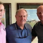 Harry Ellis, Jack NIcklaus and Harry's dad Murray (Photo: Instagram/jacknicklaus)