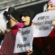 City shoppers face Gaza blitz protest