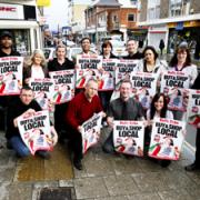 SHOW OF SUPPORT: Independent traders in East Street, Southampton, give their backing to the Daily Echo’s Buy Local, Shop Local campaign. Echo picture