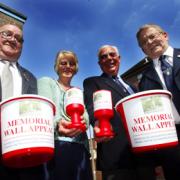 Burt Allen, Sue and Archie Parsons and John Parker at the Royal British Legion offices in Eastgate get set for the street collection at the weekend. 	Echo picture by Matt Watson. Order no: 8779900