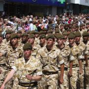 1PWRR on their march through the Southampton in July