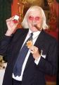 HOWS ABOUT THAT THEN: Sir Jimmy Savile pictured in 2008 after collecting a badge from Prime Minister Gordon Brown to mark his work as a Bevin Boy down the coal mines during the Second World War.