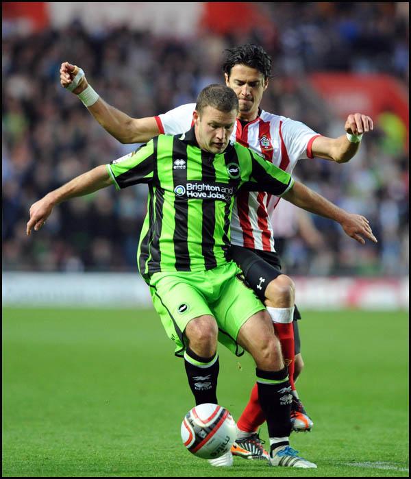 Saints v Brighton and Hove Albion, Jose Fonte.