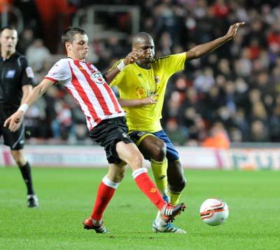 Saints v Bristol City at St Mary's Stadium. The unauthorised downloading, copying, editing, sale or distribution of this image is strictly prohibited.