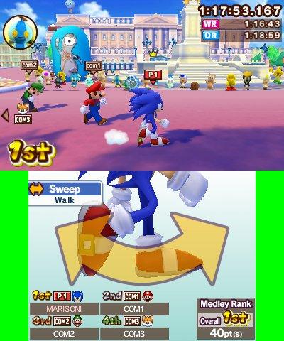 Screen from Mario and Sonic at the London 2012 Olympic Games
