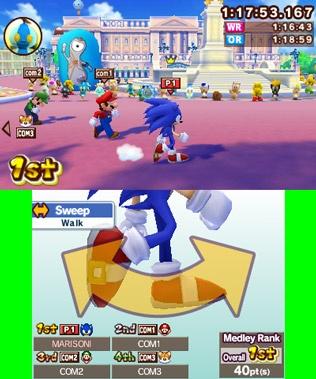 Screen from Mario and Sonic at the London 2012 Olympic Games