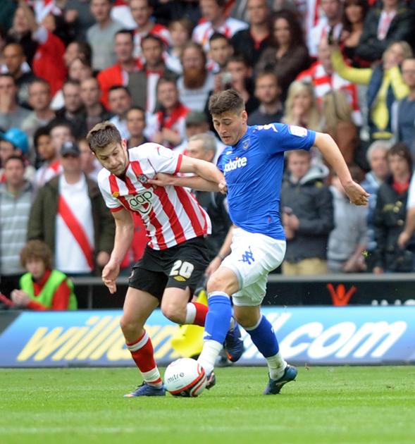 A selection of pictures from the npower Championship clash between Southampton and Portsmouth. The unauthorised downloading, editing, copying or distribution of this image is strctly prohibited.