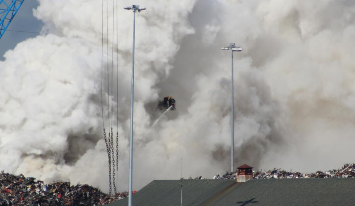 Readers photos from the fire at Southampton Docks