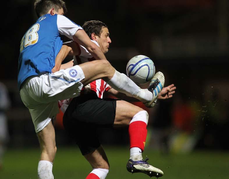 Picture from the npower Championship match between Peterborough and Saints. The unauthorised downloading, editing, copying or distribution of this image is strictly prohibited.