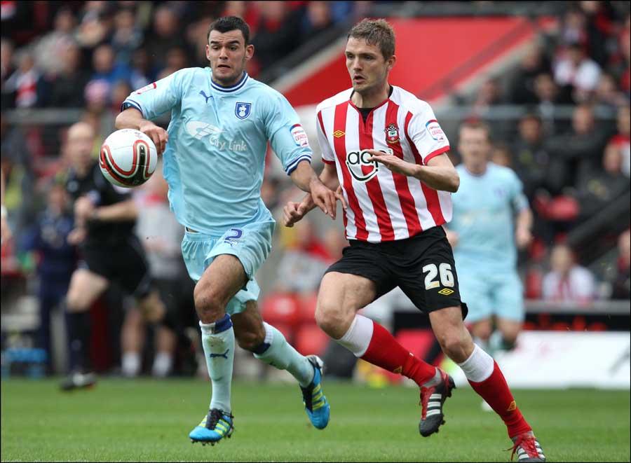 Images from the npower Championship match between Saints and Coventry City at St Mary's Stadium. The unauthorised downloading, editing, sale or distribution of this image is strictly prohibited. 
