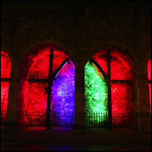 The light display in The Arcades in Western Esplanade, Southampton.