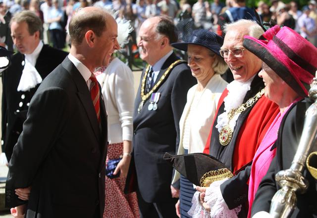 Weekend in Pictures May 26th - 28th, 2012. HRH The Earl of Wessex at the service of thanksgiving at Winchester Cathedral. MORE PICTURES FROM THIS EVENT COMING SOON.