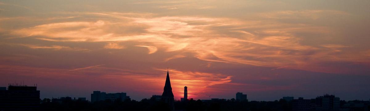 Caught on Camera - June 1, 2012 - The sun sets over Southampton, by Daily Echo reader Steve Sherman.