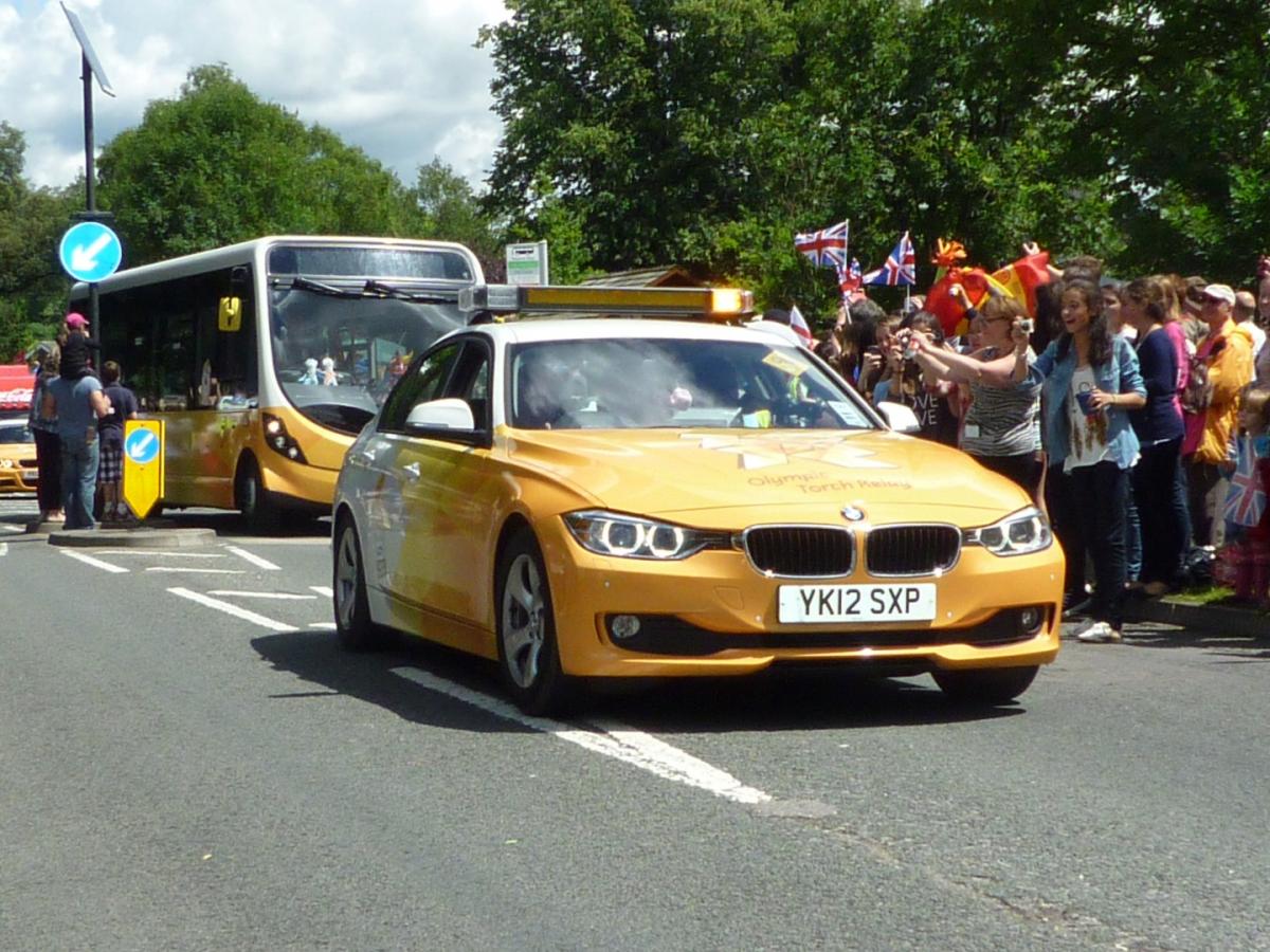Olympic Torch - Readers Pictures -  Taken in Kings Worthy by Godfrey Hall