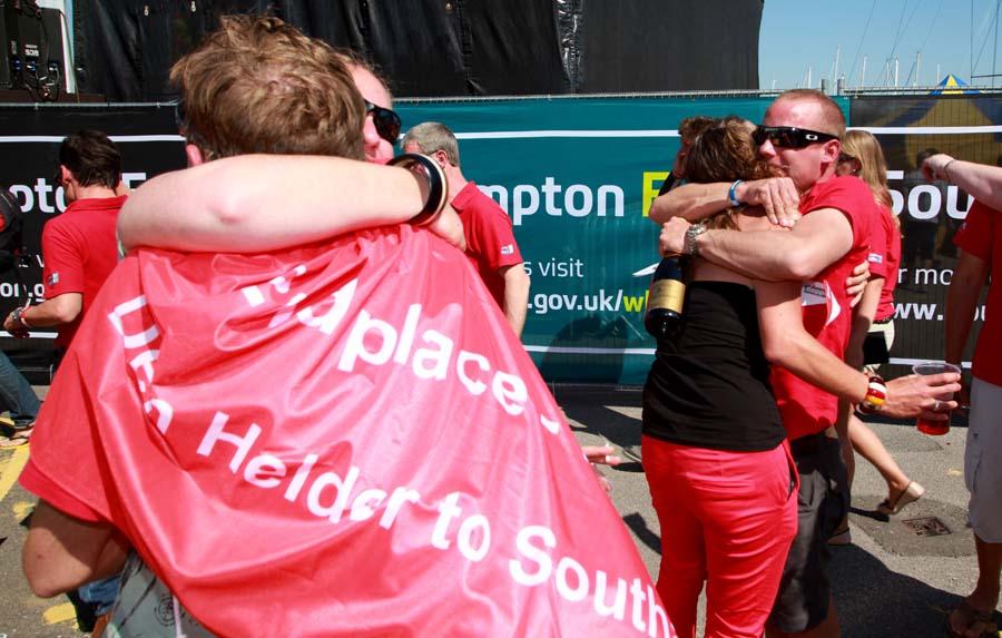 Images from the Clipper Round the World Yacht Race finish at Ocean Village Southampton. Pictures by Paul Collins