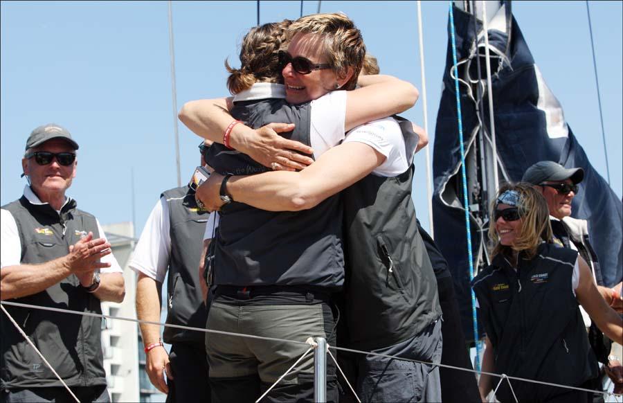 Images from the Clipper Round the World Yacht Race finish at Ocean Village Southampton. Pictures by Paul Collins