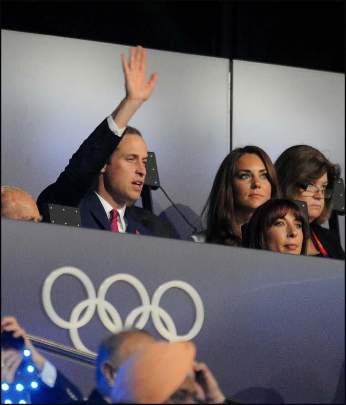 Pictures from the opening ceremony of the 2012 Olympic Games.
