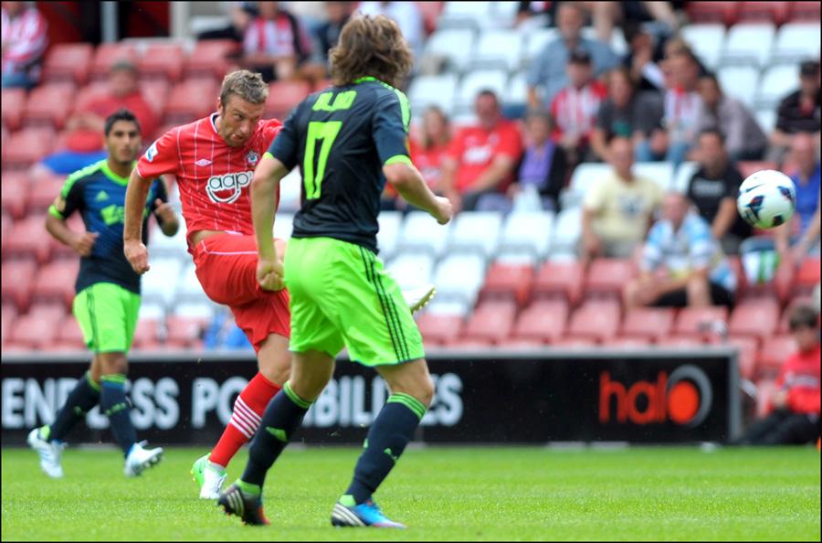Pictures from Saints friendly against Ajax at St Mary's Stadium.
