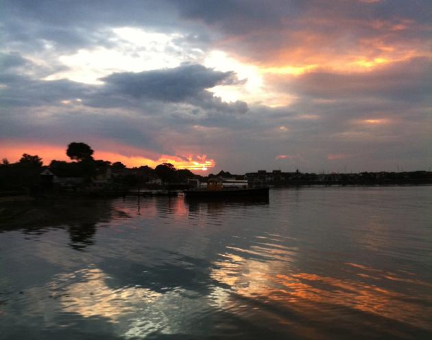 Sunset over Hythe Marina, photographed by Daily Echo reader Judi Couse. July 18, 2012.