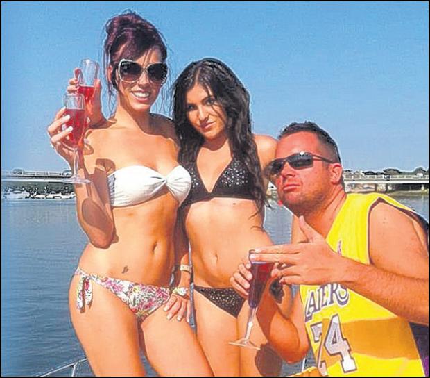 Paul Sperring, pictured with female companions on his Facebook page.